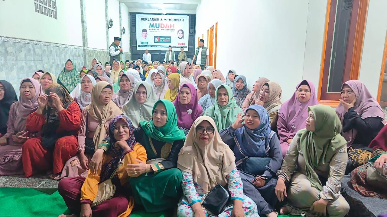 Ratusan warga Nahdliyin Gempol menyatakan diri siap menangkan Paslon MUDAH