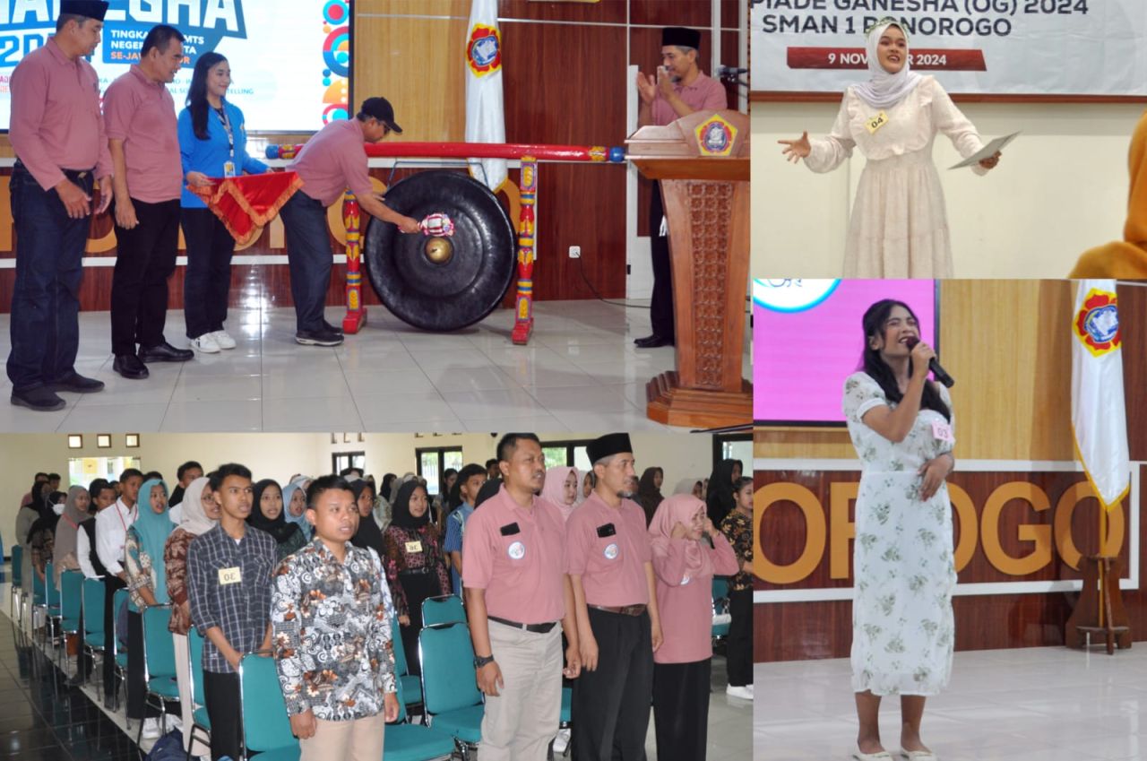 Supardi Kacabdindik Jawa Timur Wilayah Ponorogo Membuka Olimpiade Ganesha 2024 SMAN 1 Ponorogo