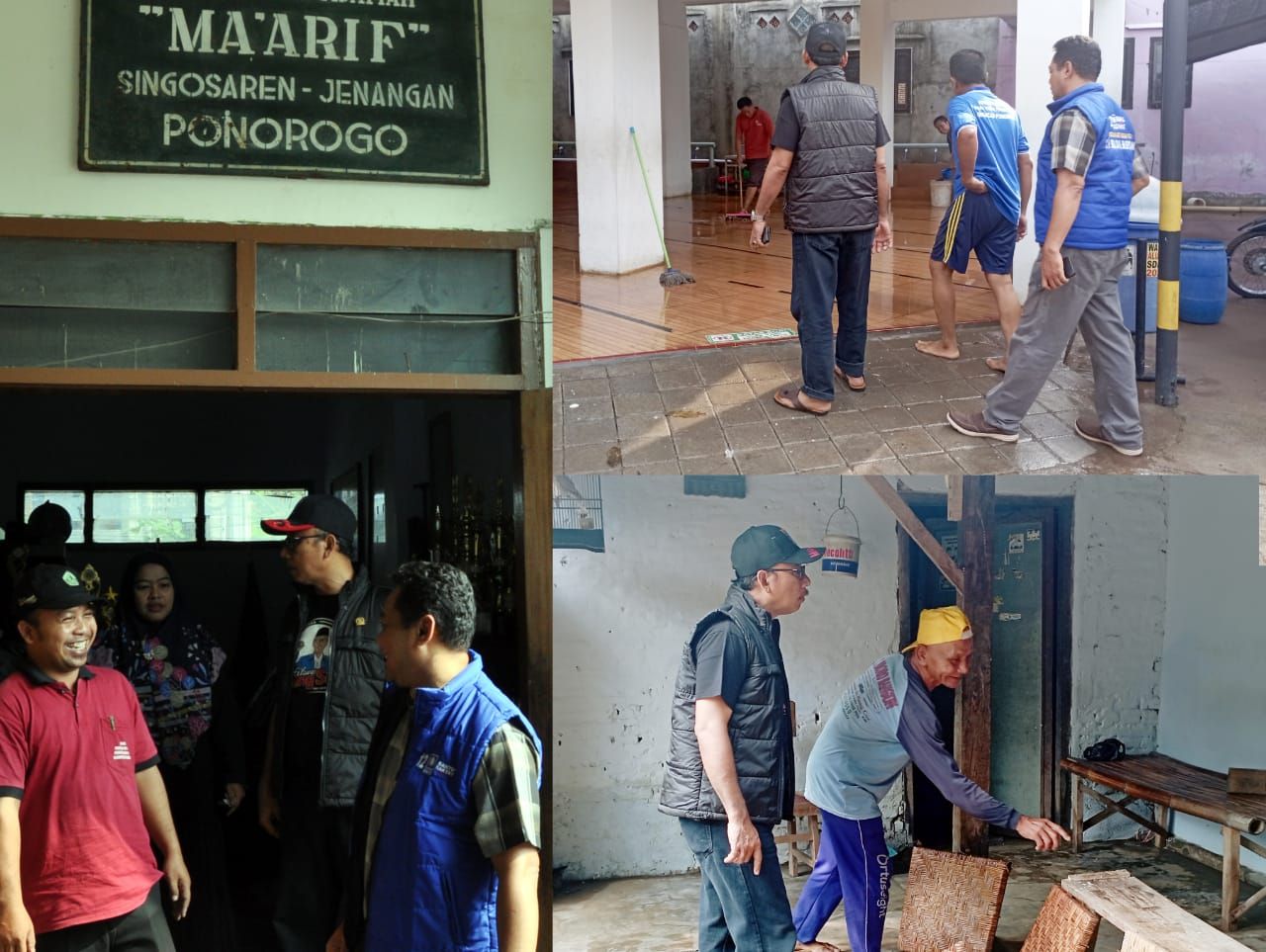 Suli Da’im DPRD Jawa Timur Tinjau Terdampak Banjir di MI Ma’arif dan SDMT