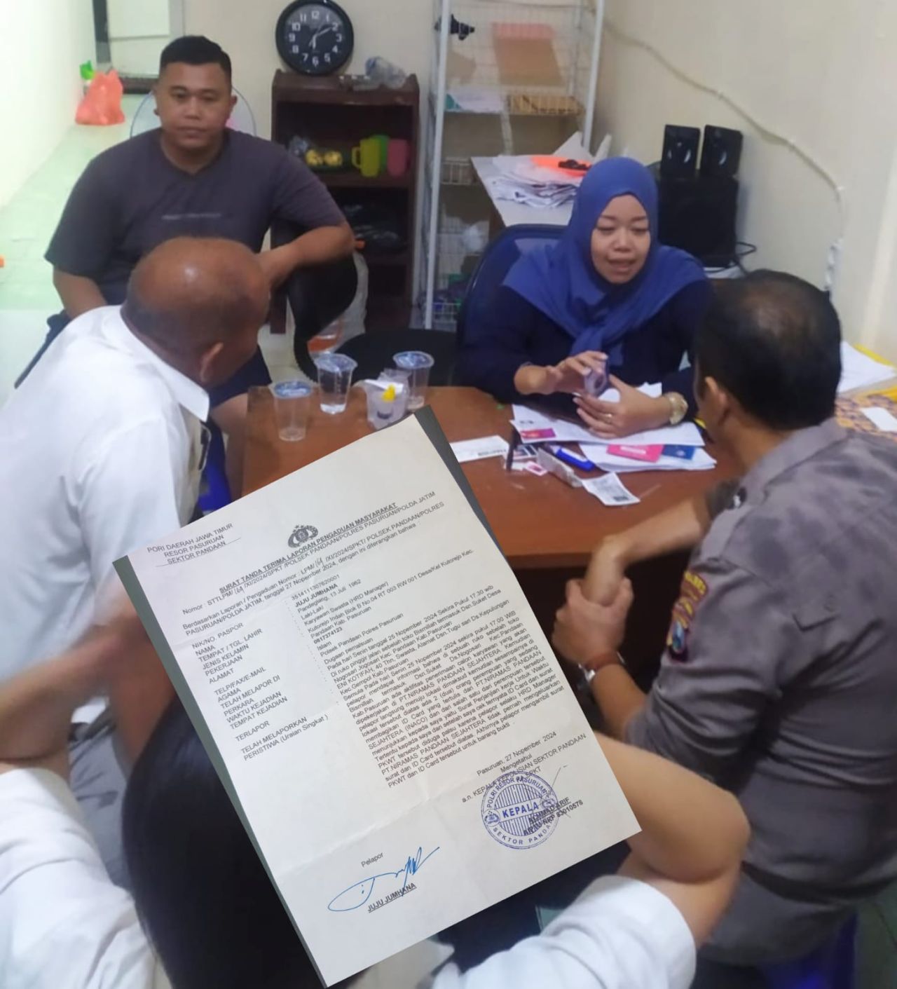 sejumlah korban penipuan dan penggelapan rekrutmen PT INACO geruduk CV OS