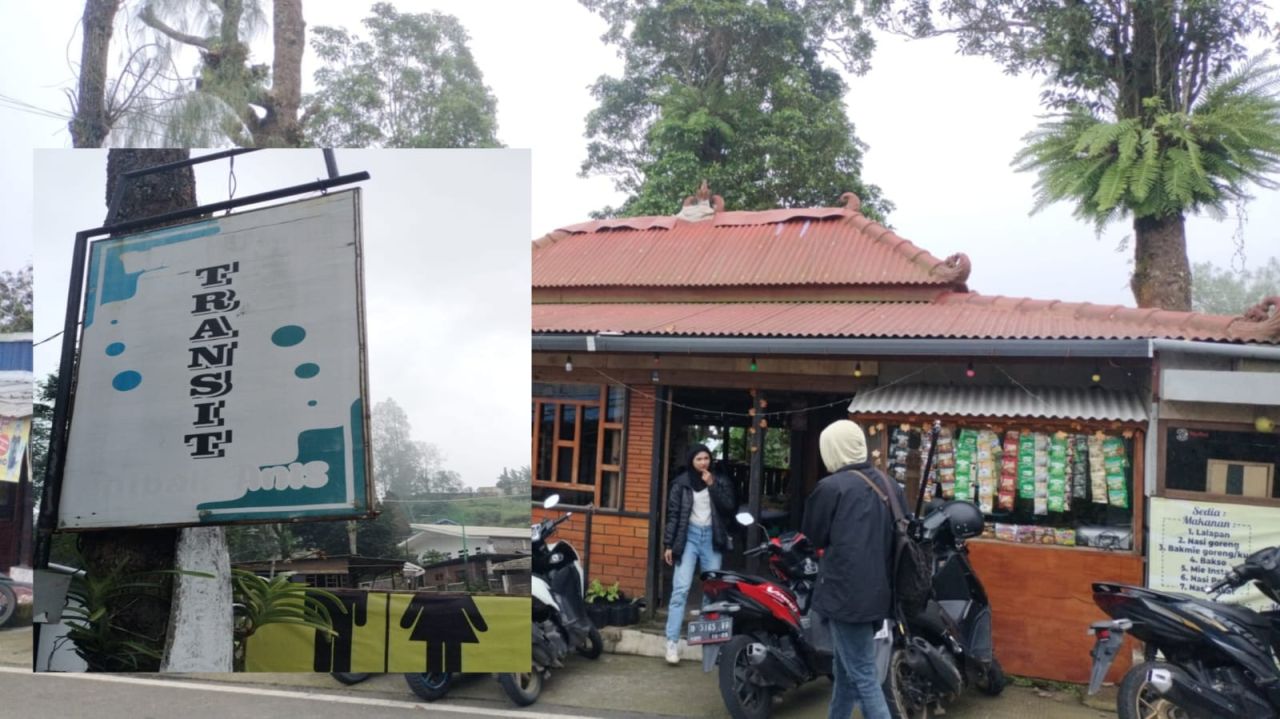 Cafe dan tempat penginapan Transit di Desa Beledono, Kecamatan Tosari milik Anis Rizky Wahani masih bertahan
