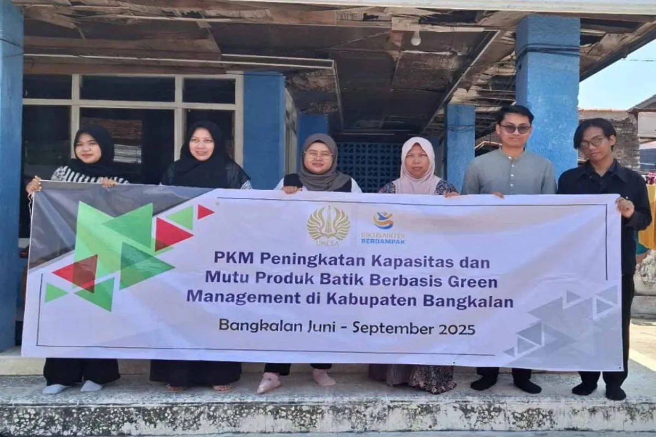 UNESA Tingkatkan Kapasitas UMKM Batik Bangkalan dengan Green Management