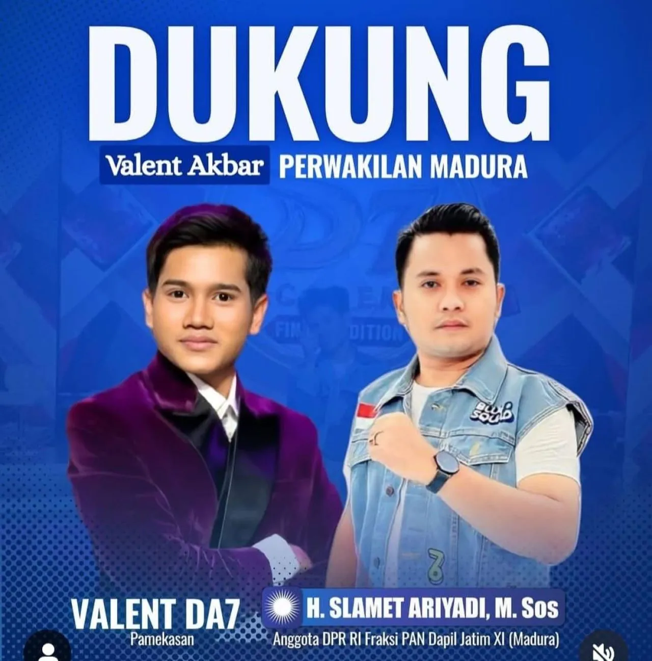 Slamet Riyadi Ajak Warga Madura Kompak Dukung Valen Akbar di Dangdut Academy 7