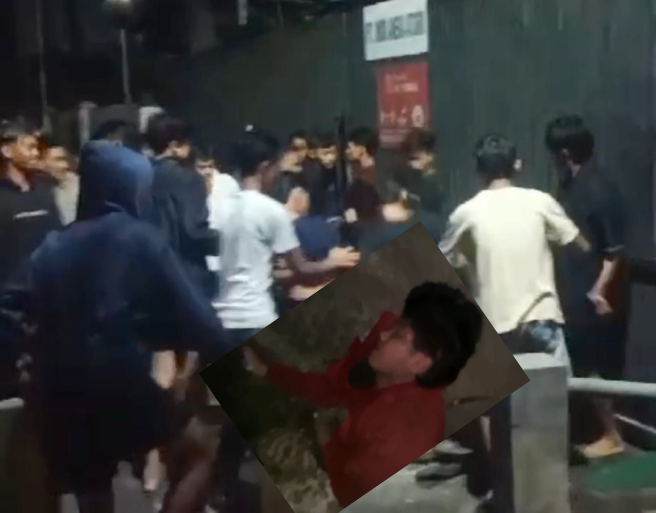 Korban dikeroyok puluhan remaja yang diduga geng motor