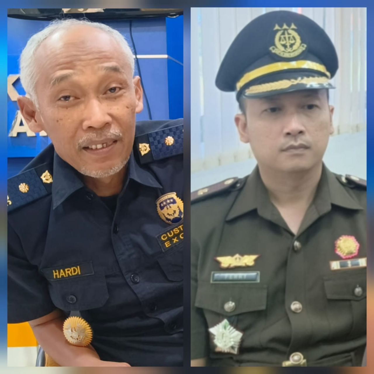 Hardi Humas Bea Cukai Pasuruan dan Feri Kasi Intel Kejari Kabupaten Pasuruan