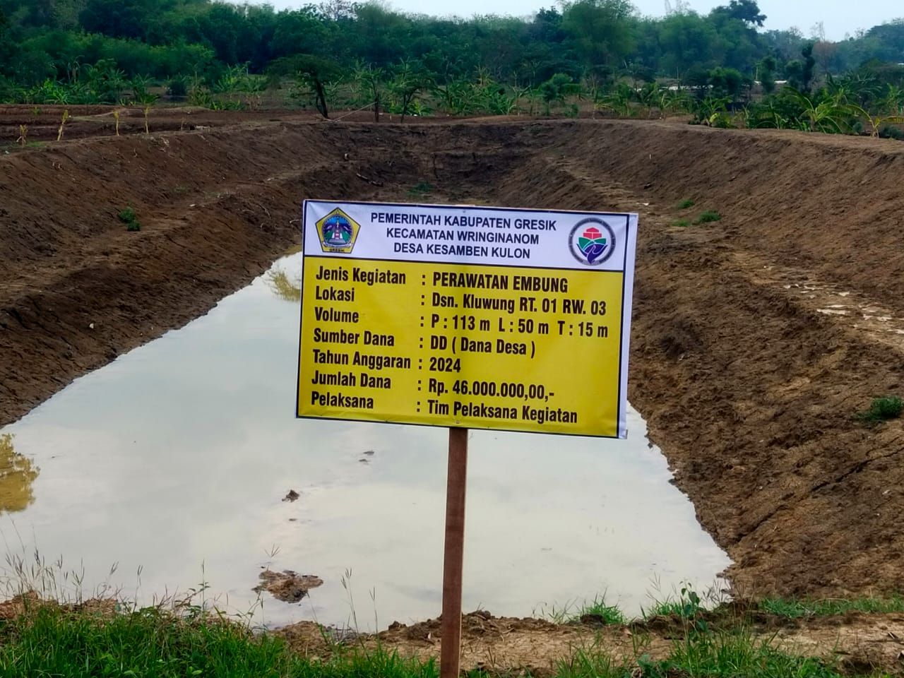 Embung di Desa Kesamben Kulon