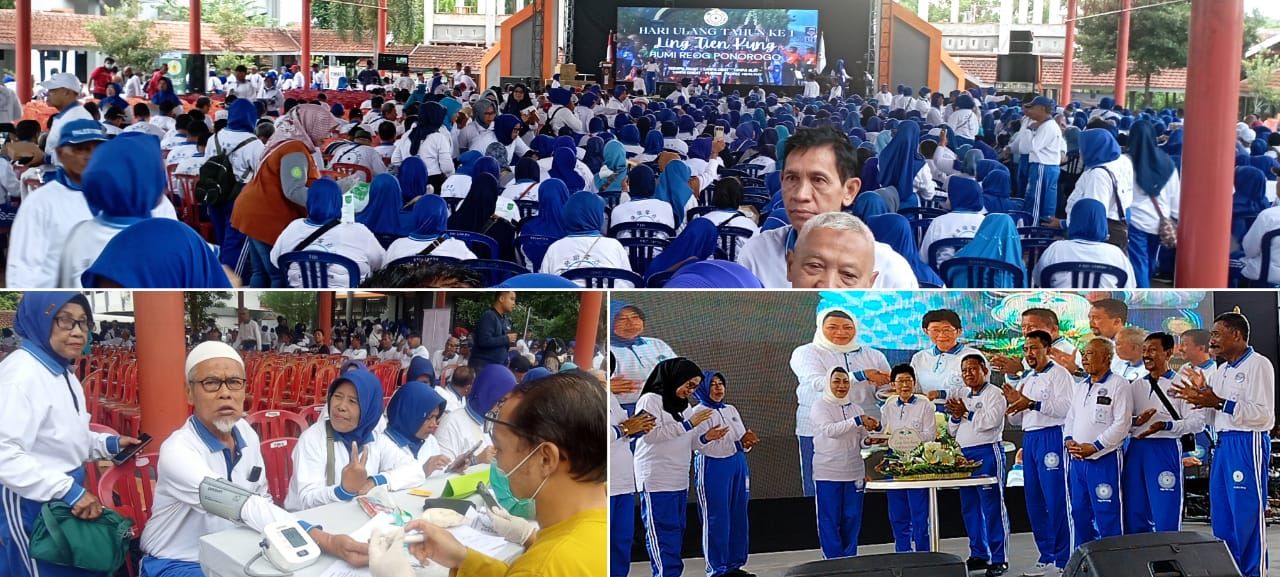 Ribuan Anggota Ling Tien Kung Ponorogo Rayakan HUT ke-1