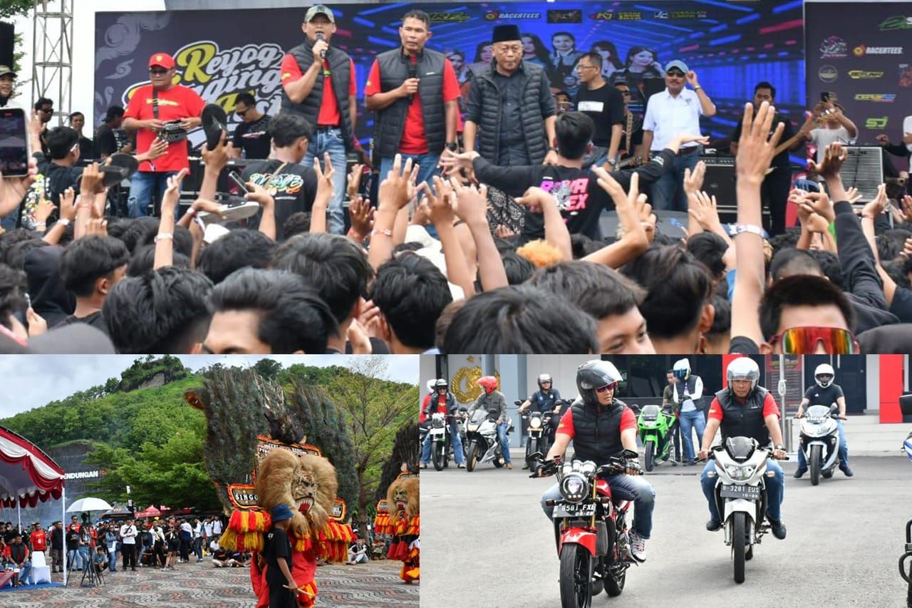 Foto Bersama Dandim Ponorogo Saat Hadiri Acara Reyog Fogging Fest 2