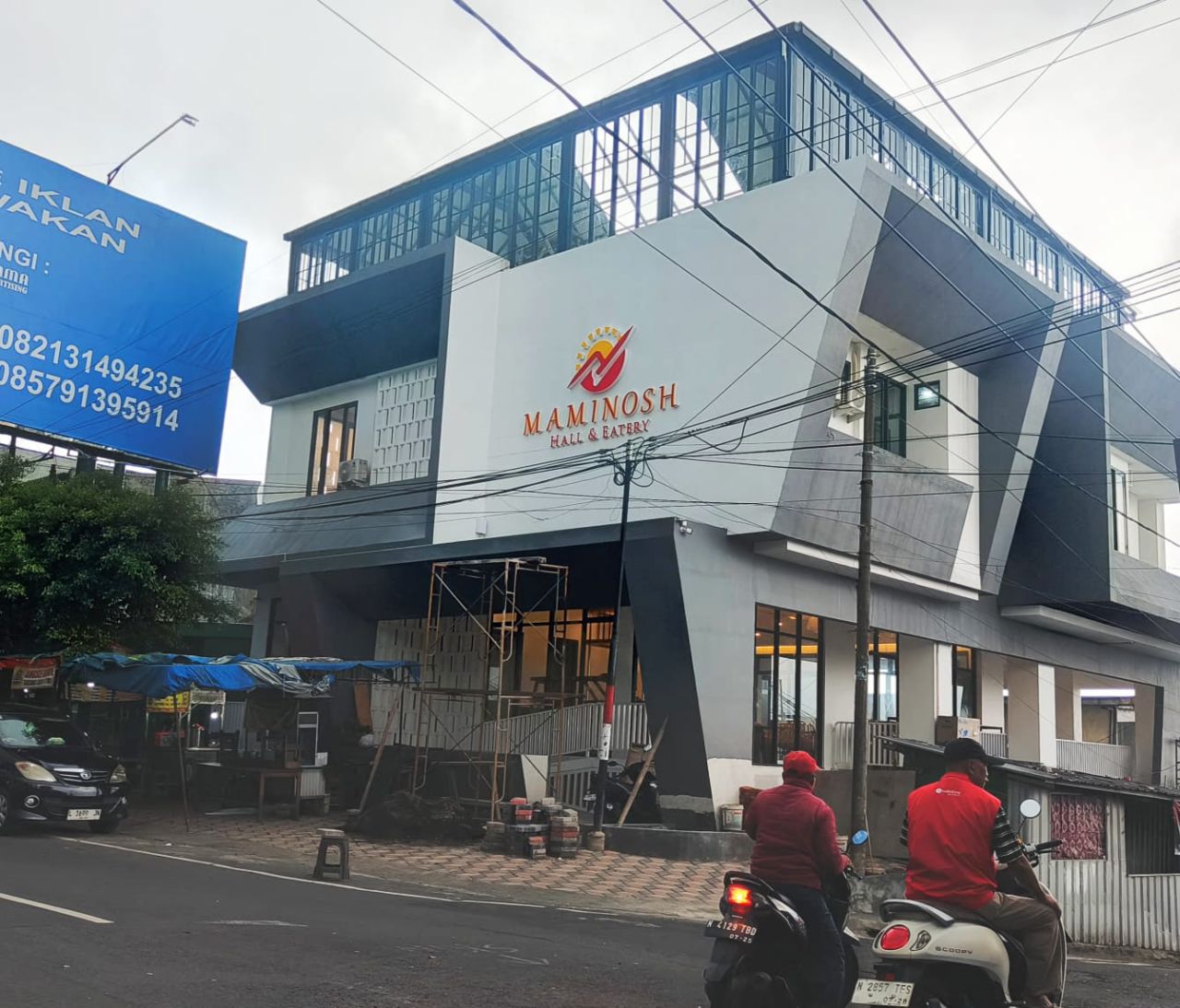 Maminosh Hall & Eatery Tretes di duga belum memiliki perizinan