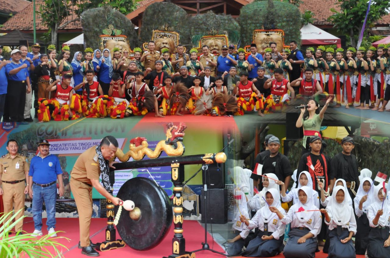 Semarak Pembukaan Spenla Specta Competition (SSC) SMPN 5 Tahun 2025 Dibuka Bupati Sugiri