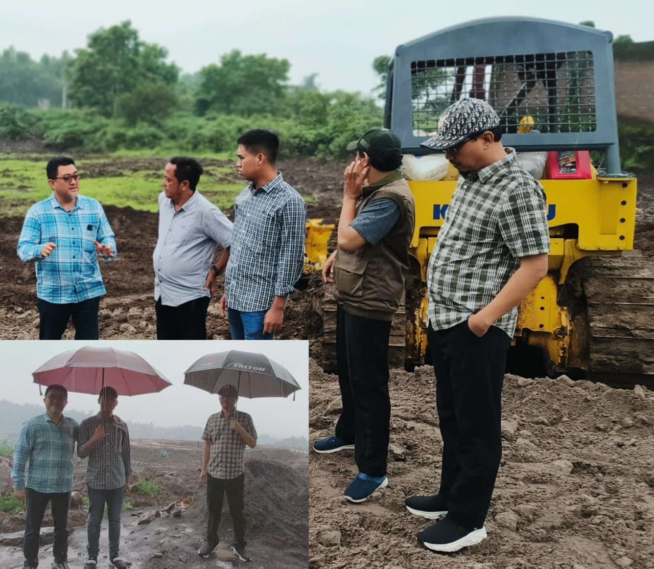 Komisi III DPRD Kabupaten Pasuruan melakukan sidak di dua lokasi pekerjaan.