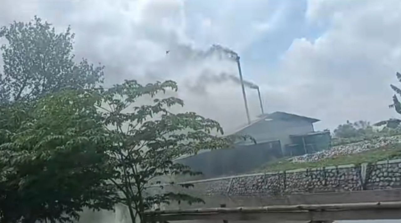 Asap dari TPSP Desa Trosobo