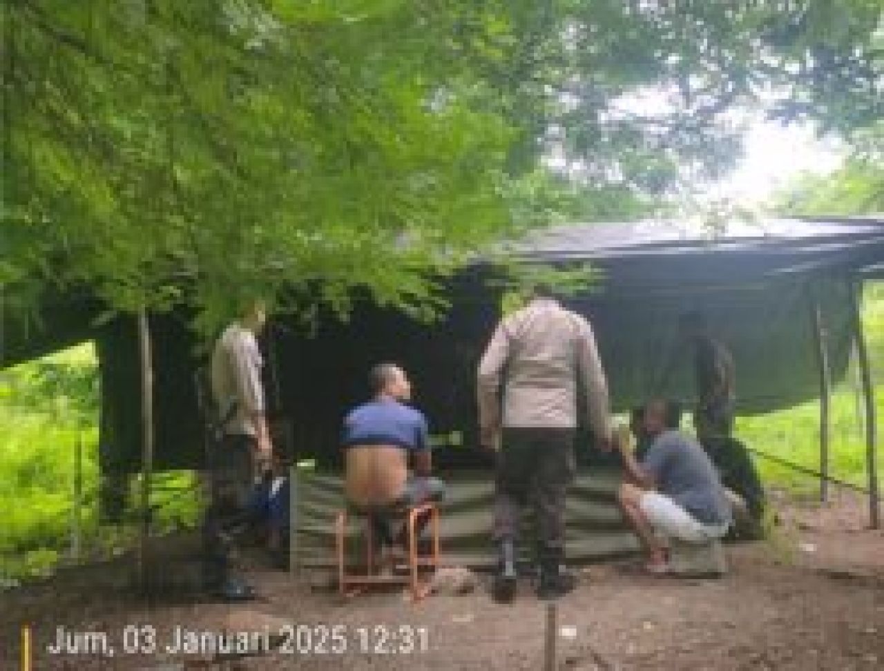 Tindak Lanjuti  Laporan Masyarakat. Polsek Sumbawa Bubarkan Sabung Ayam