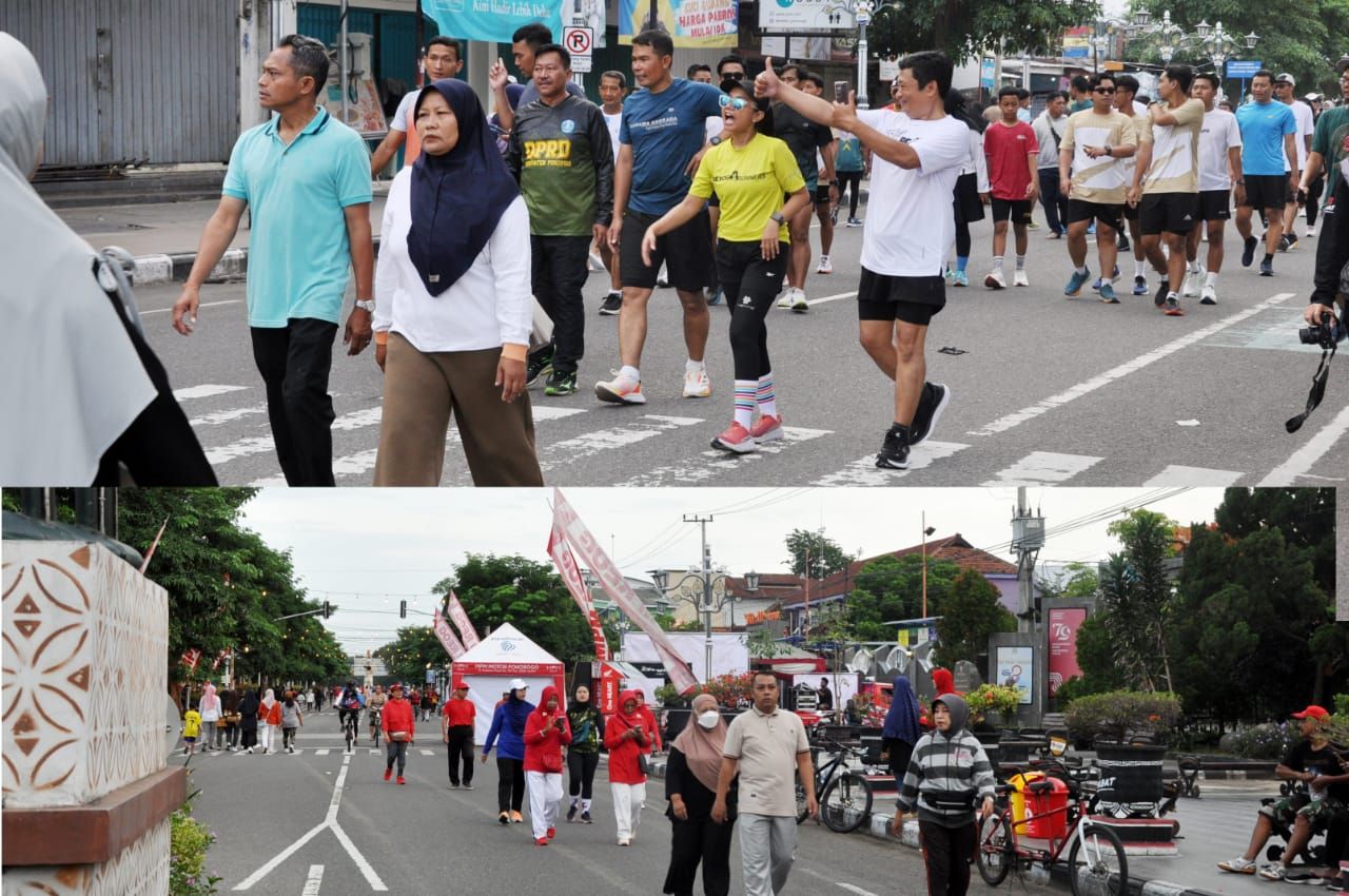 Uji Coba CFD di HOS Luar Biasa Ramainya, Bupati Ajak Jaga Kebersihan