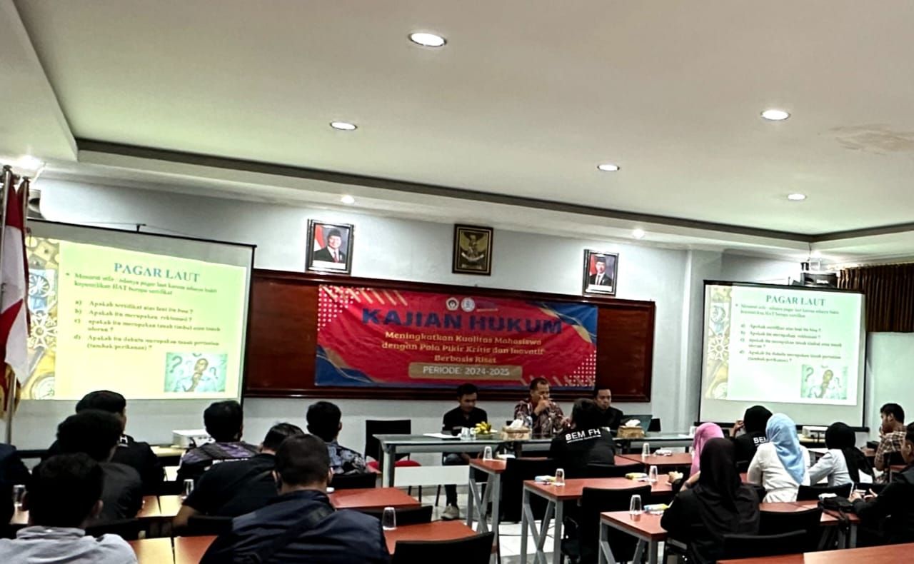 Angkat Isu Pagar Laut, BEM FH UWP Gelar Kajian Hukum
