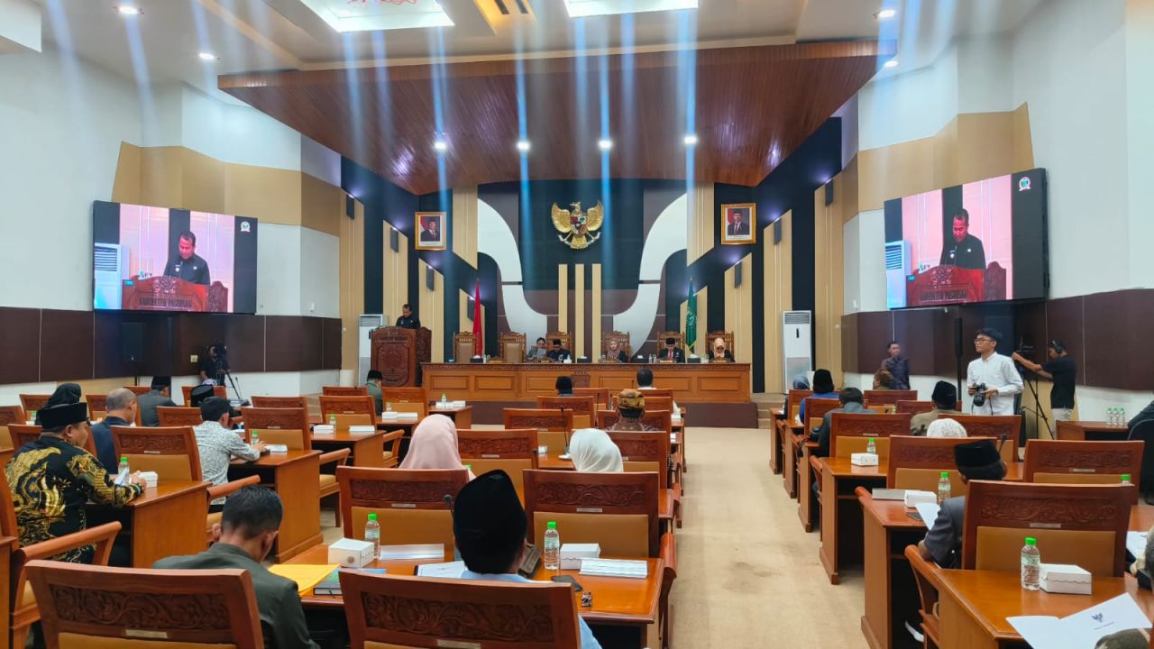 Suasana sidang paripurna DPRD Kabupaten Pasuruan