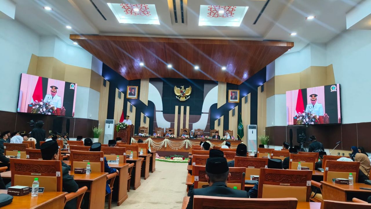 Suasana Sidang Paripurna di gedung DPRD Kabupaten Pasuruan
