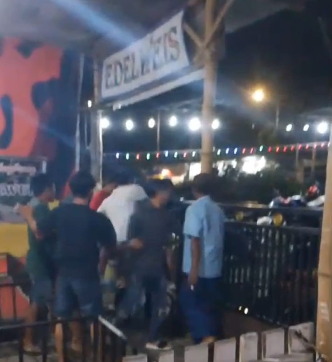 Perkelaian terjadi di warkop Edelwels Purwosari 