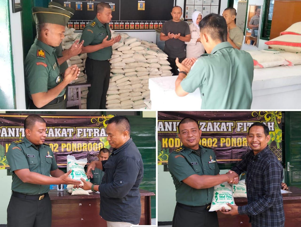 Barbagi Kebahagiaan di Bulan Ramadan, Kodim Ponorogo Salurkan Zakat Kepada Masyarakat