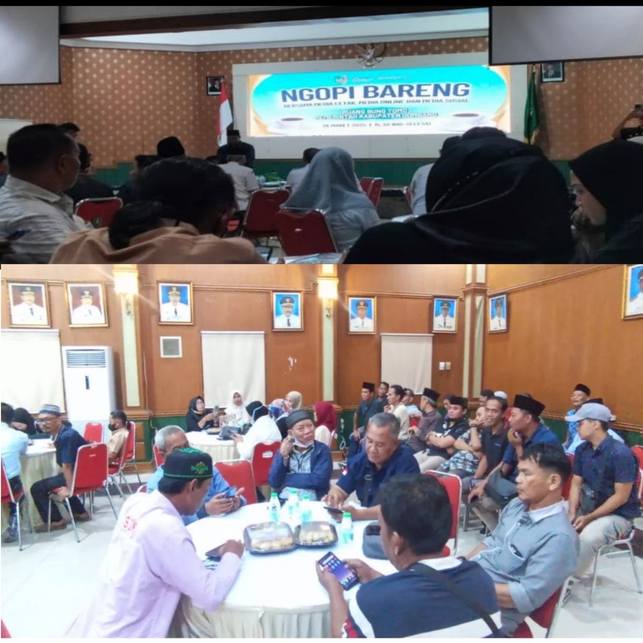 Dinas Kominfo Jombang Gelar Acara Ngopi Bareng Bersama Insan Media