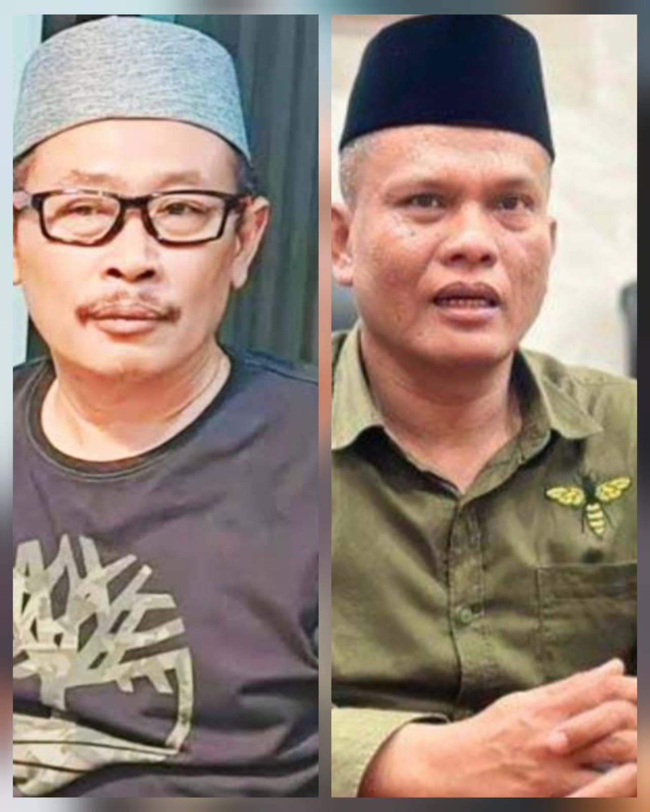Direktur PUSAKA, Lujeng Sudarto sampingnya Ketua Komisi I DPRD Kabupaten Pasuruan, Rudi Hartono
