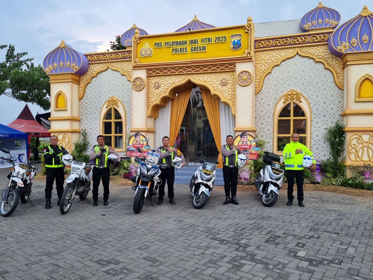 Satlantas Polres Gresik Patroli Jalur Blackspot dan Troublespot Pastikan Pengendara Aman dan Nyaman