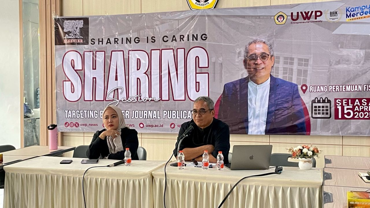 TINGKATKAN KUALITAS PUBLIKASI, UWP GELAR SHARING SESSION MENULIS DI JURNAL ELSEVIER