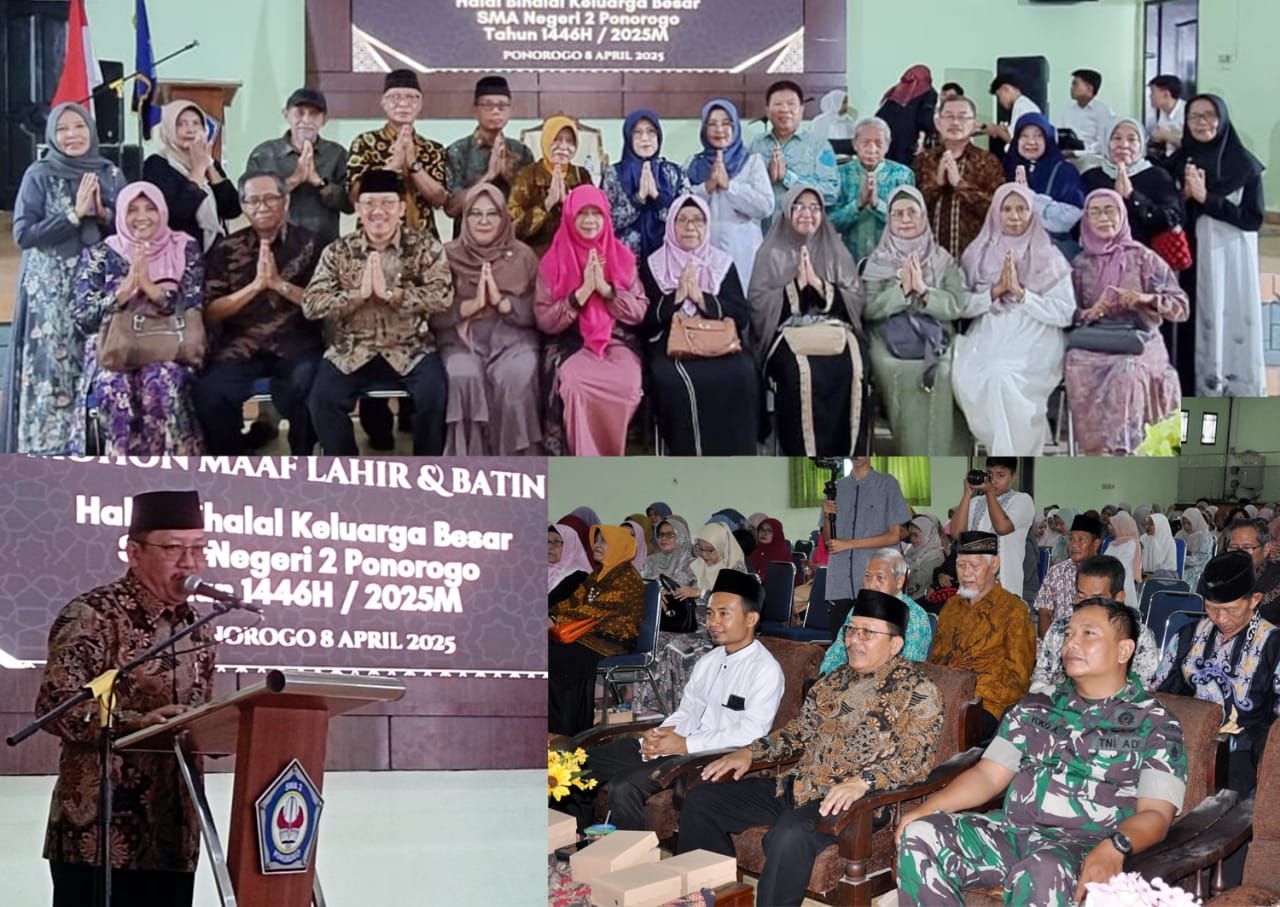 Halal Bi Halal SMAN 2 Ponorogo, Mursid Tekankan Rekatkan Silaturrahmi Tingkatkan Prestasi