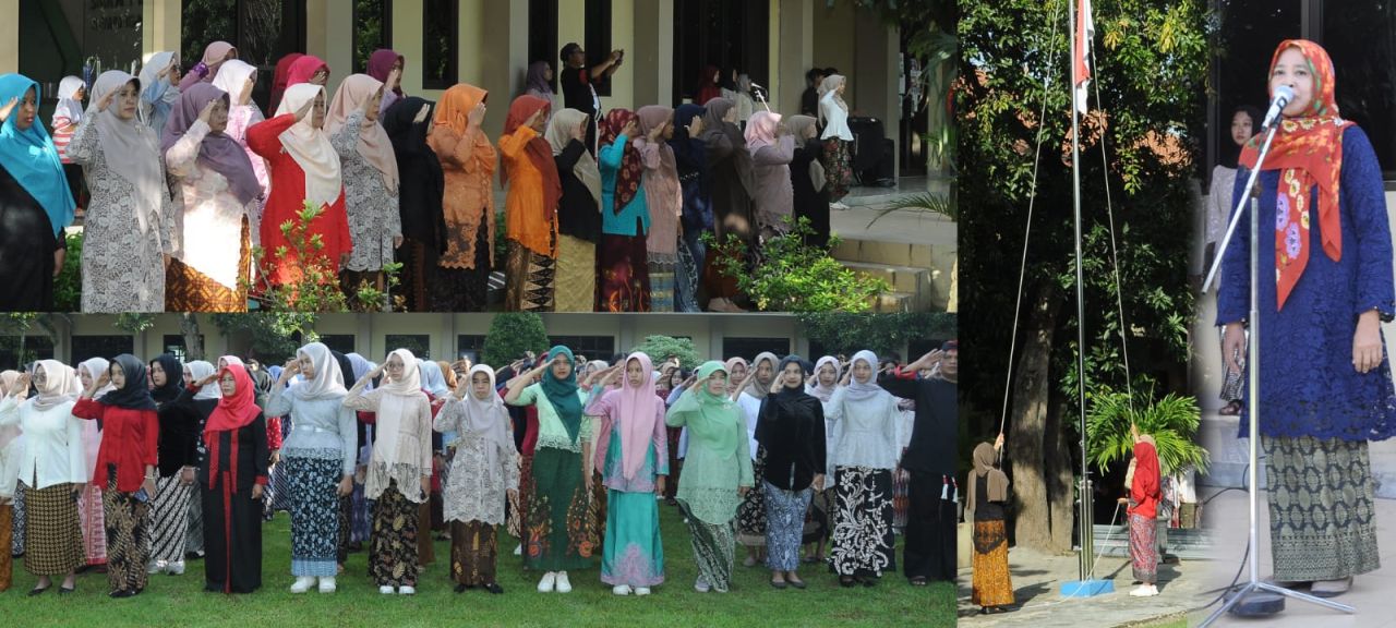 SMAN 1 Babadan Rayakan Hari Kartini Petugas Upacara Kenakan Busana Adat Nusantara