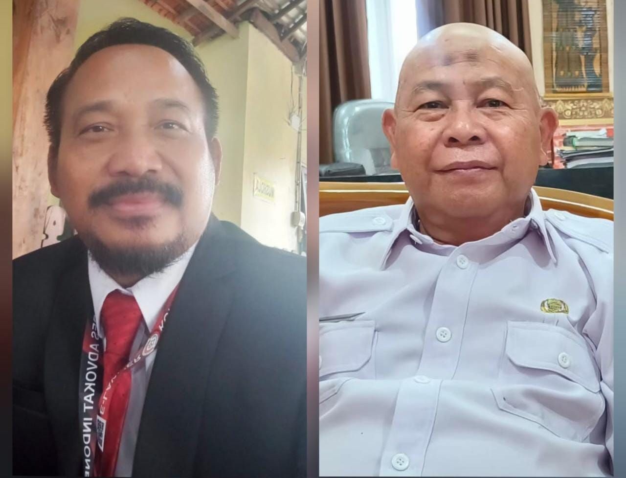 Kasiman Anggota Komisi I DPRD Kabupaten Pasuruan dan Kades Sengonagung Atim Salim