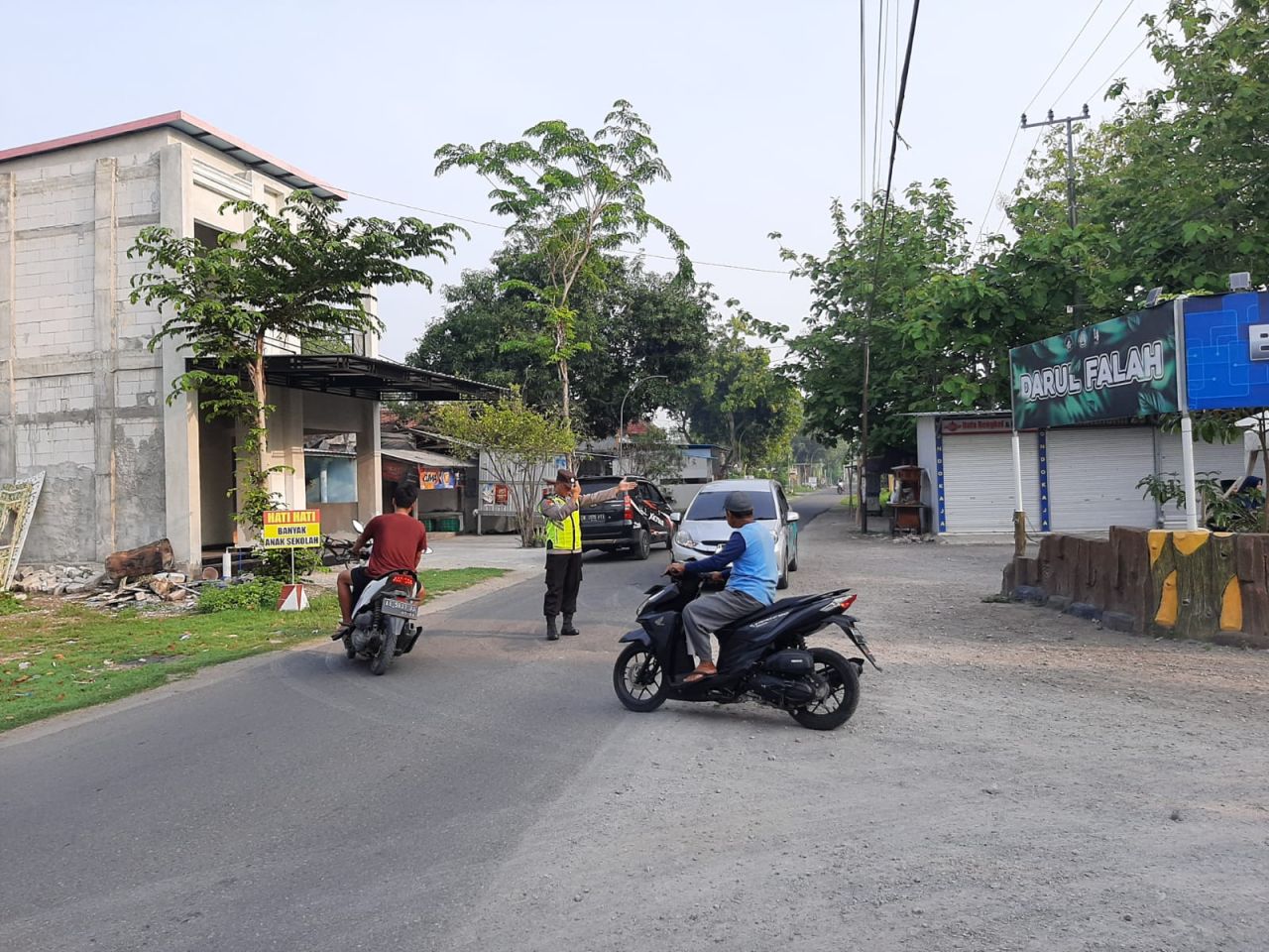 Sapa Pagi Polsek Sukorejo Antisipasi Rawan Laka Lantas