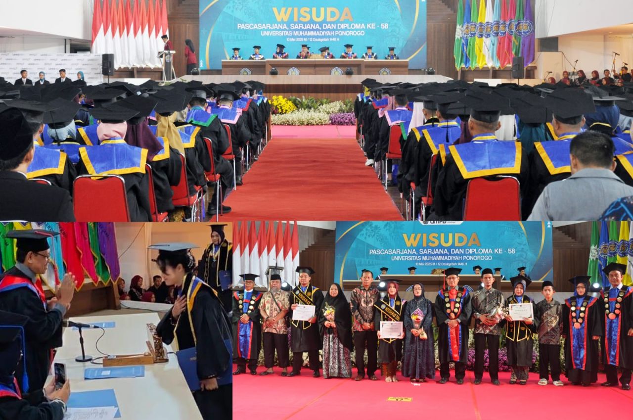 Rektor UMPO Kukuhkan 353 Alumni Universitas Muhammadiyah Ponorogo