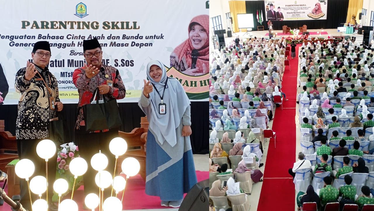 Parenting Skill MTsN 1 Ponorogo Hadirkan Motivator Nasional : Cetak Generasi Tangguh  Masa Depan
