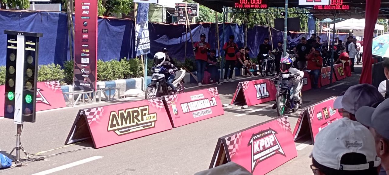 Tampung Remaja Balap Liar Polres Ponorogo Gelar Rookie Drag Bike