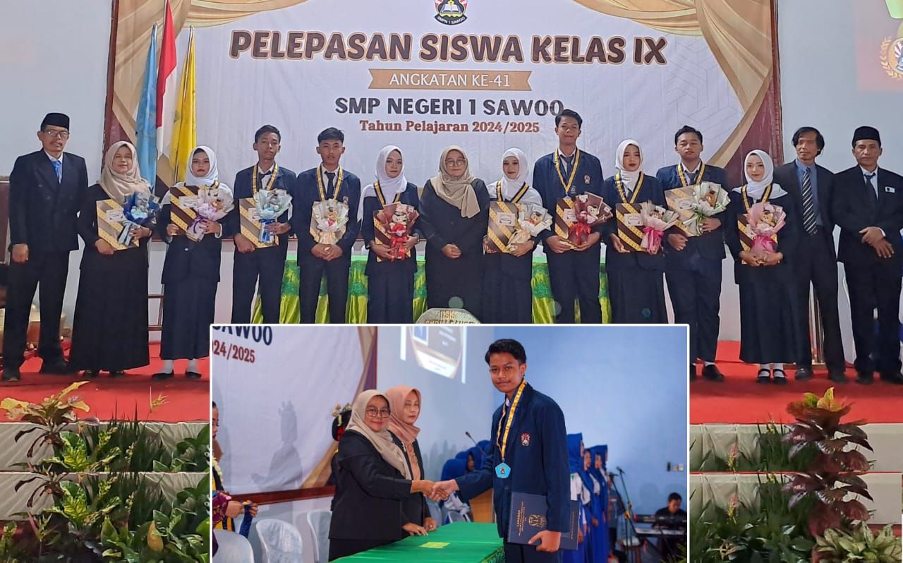 SMPN 1 Sawoo Gelar Pelepasan Siswa Kelas IX Angkatan ke-41