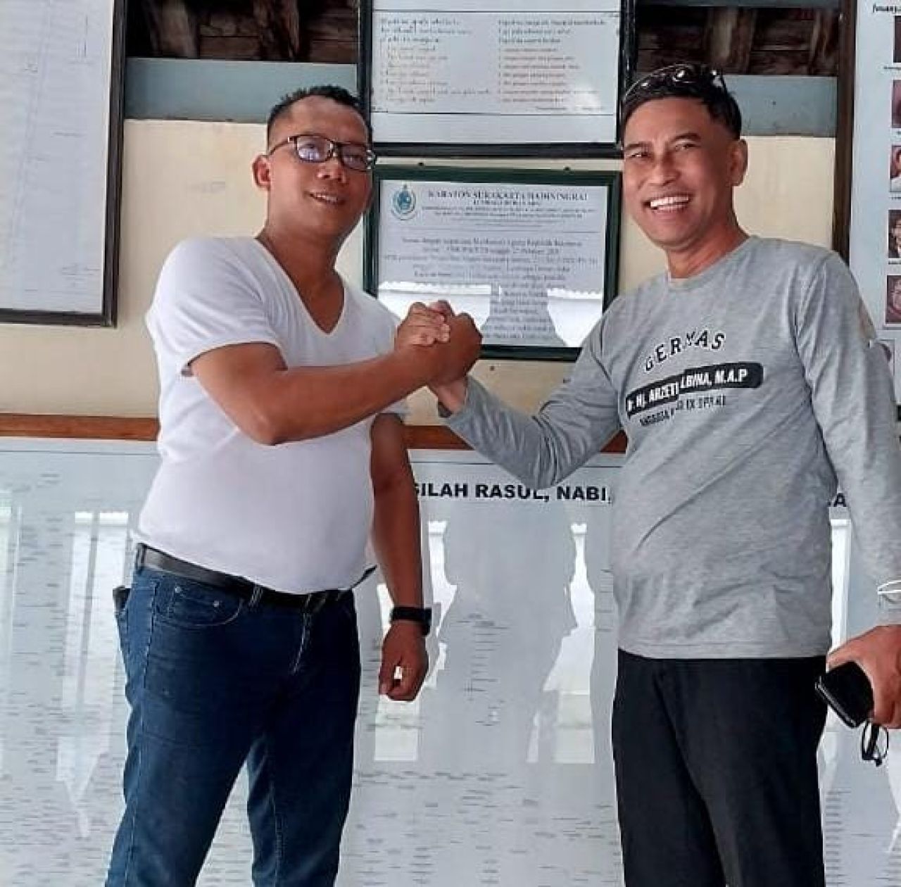 Ketua WaGs, Efianto, S.H., M.H (kiri) bersama Sekjen Ormas Korak