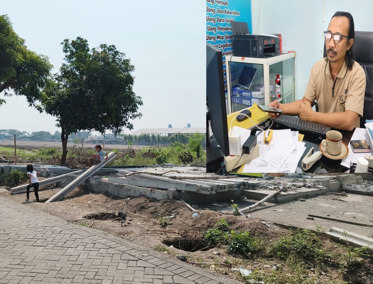 Anjar Suprayitno Ketua LSM GP3H inzet : Lokasi lahan diprotes warga Winong