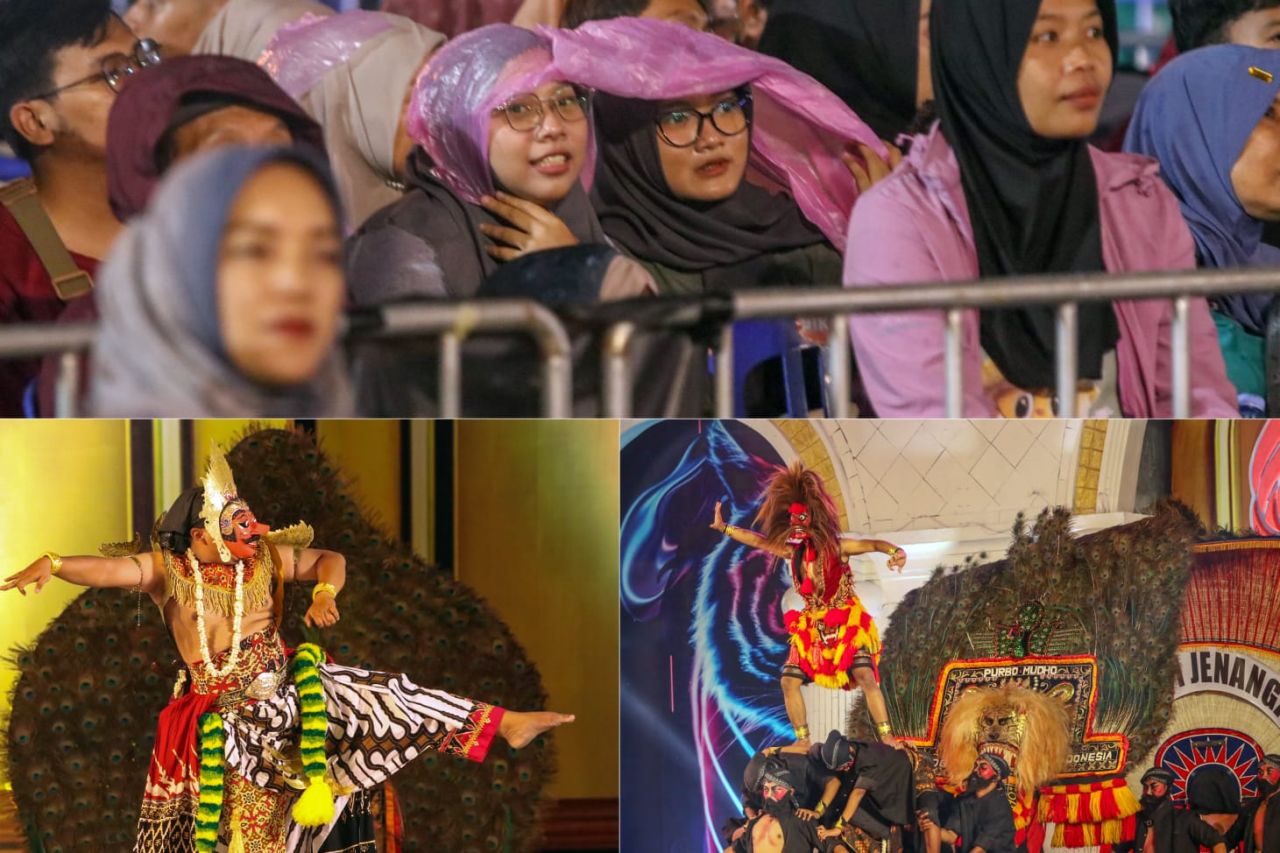 Hari Pertama Festival Nasional Reog Ponorogo XXX Tuai Pujian Meskipun Sempat Diguyur Hujan