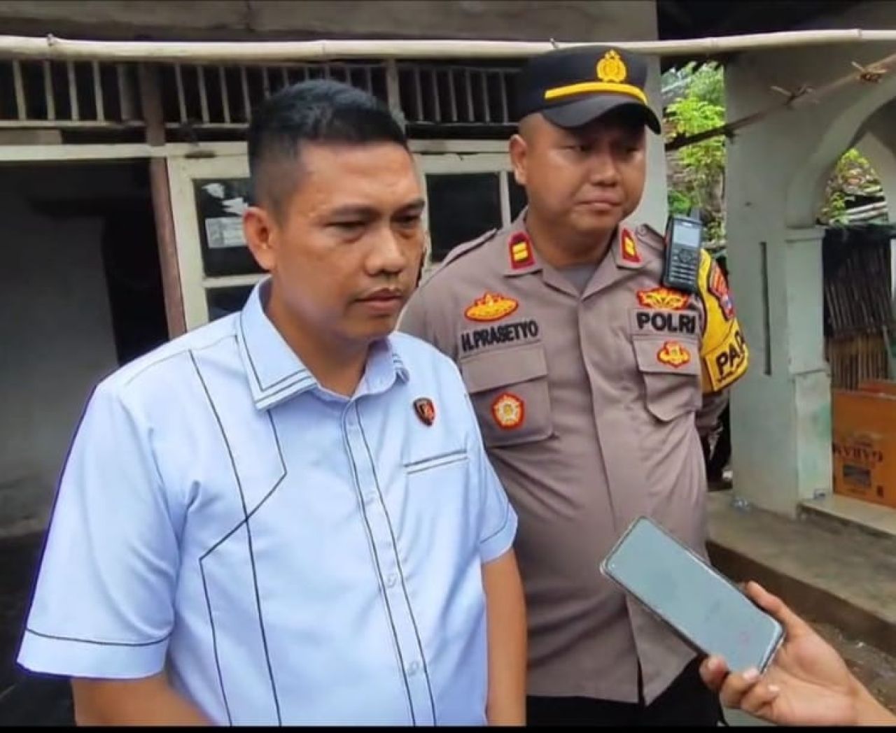 Kasatreskrim Polresta Pasuruan Iptu Choirul Mustofa usai gelar rekontruksi kasus pembunuhan disertai pemerkosaan di Grati