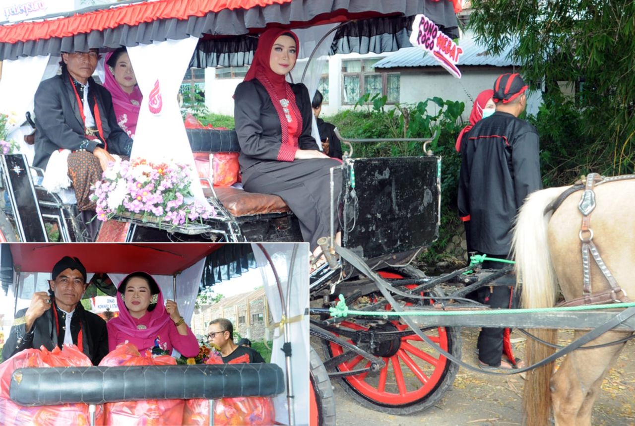 DLH Ponorogo Ikuti Kirab Pusaka Lintas Sejarah Bersihkan Sampah