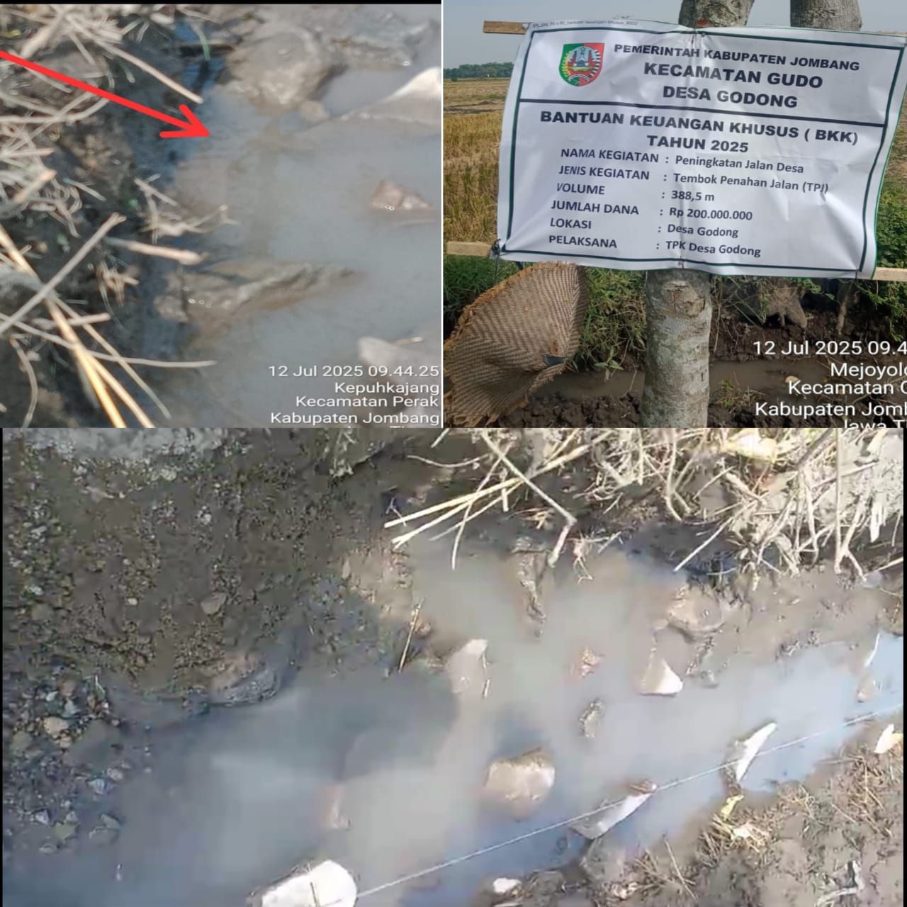 Proyek TPT Desa Godong dari Anggaran BKK 2025 Diduga Dikerjakan oleh Pihak Ketiga