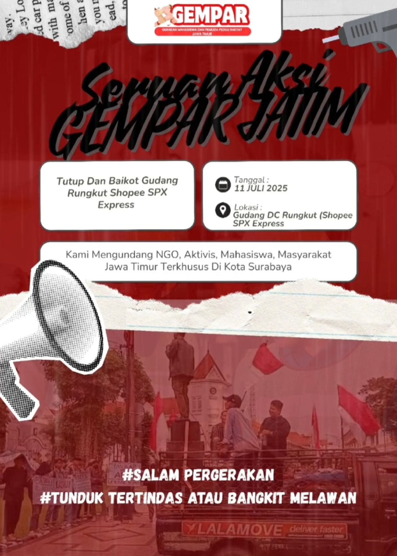 GEMPAR JATIM: Shopee SPX Rungkut Rugikan Konsumen, Bukan Sekadar Kelalaian, Tapi Kezaliman!