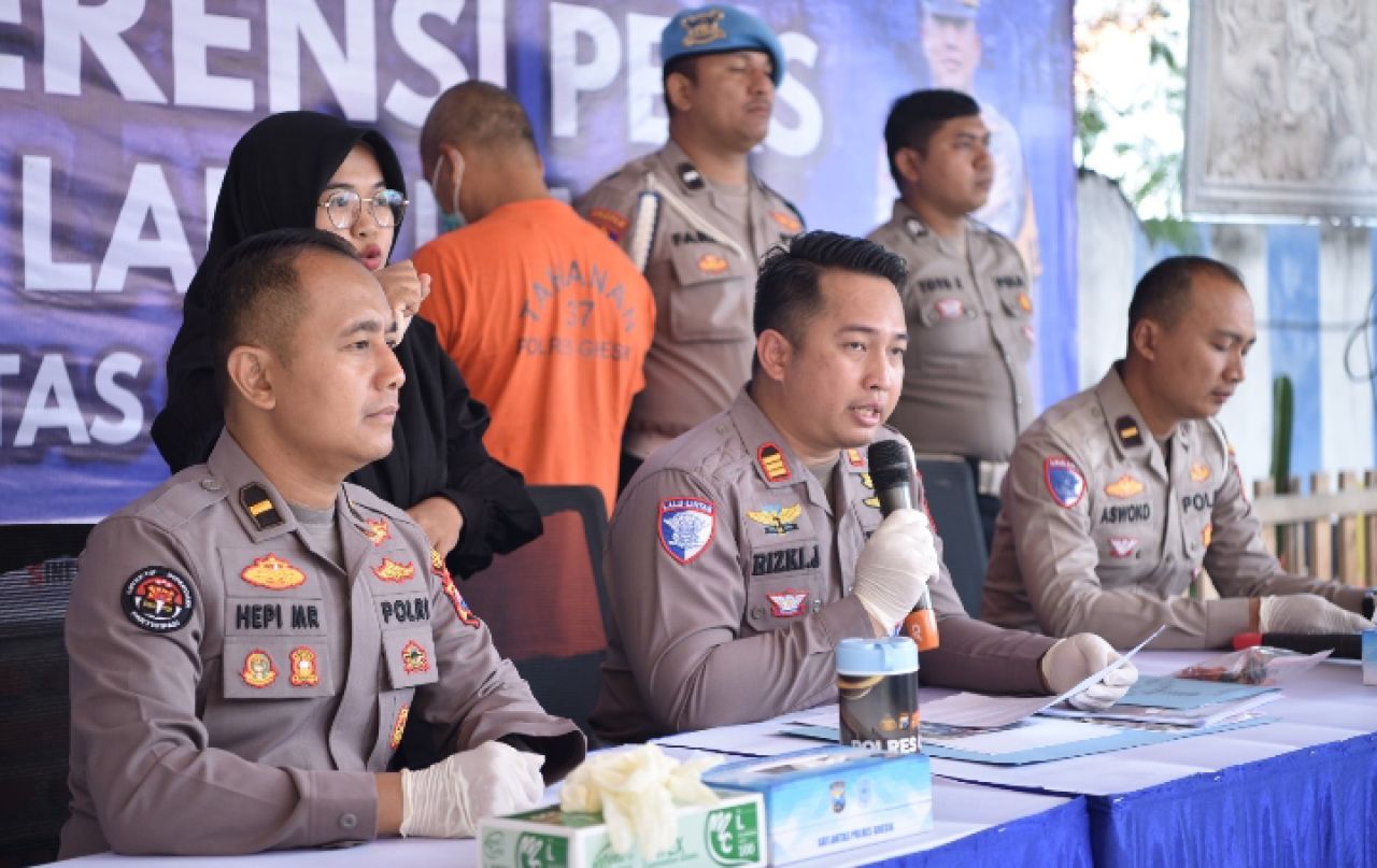 Satlantas Polres Gresik Tangkap Pelaku Tabrak Lari Maut di Menganti