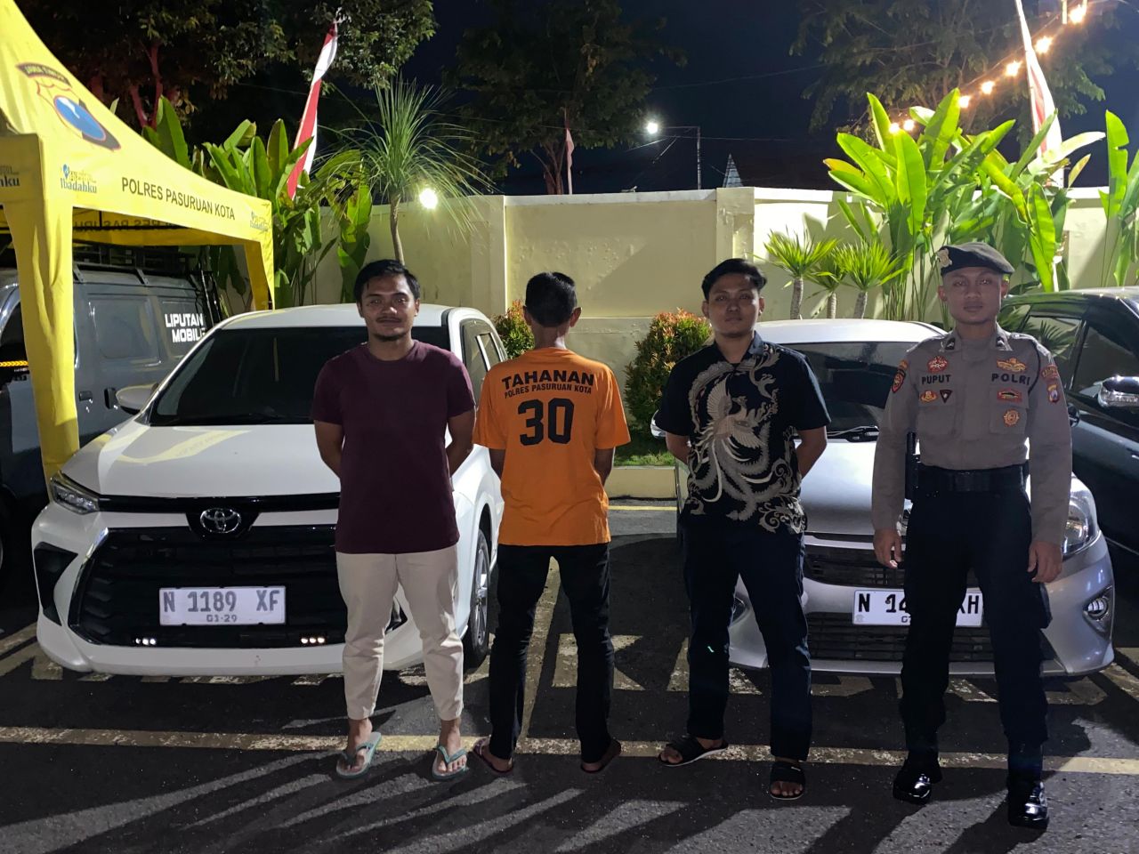 AY oknum Kades Karangpandan, Kecamatan Rejoso diamankan petugas beserta barang buktinya