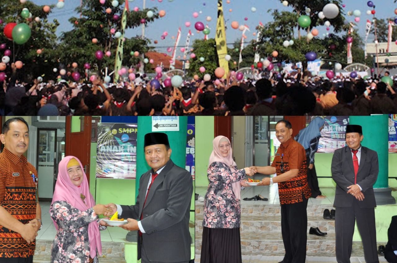 Potong Tumpeng Tandai Tasyakuran HUT ke-79 SMPN 1 Ponorogo