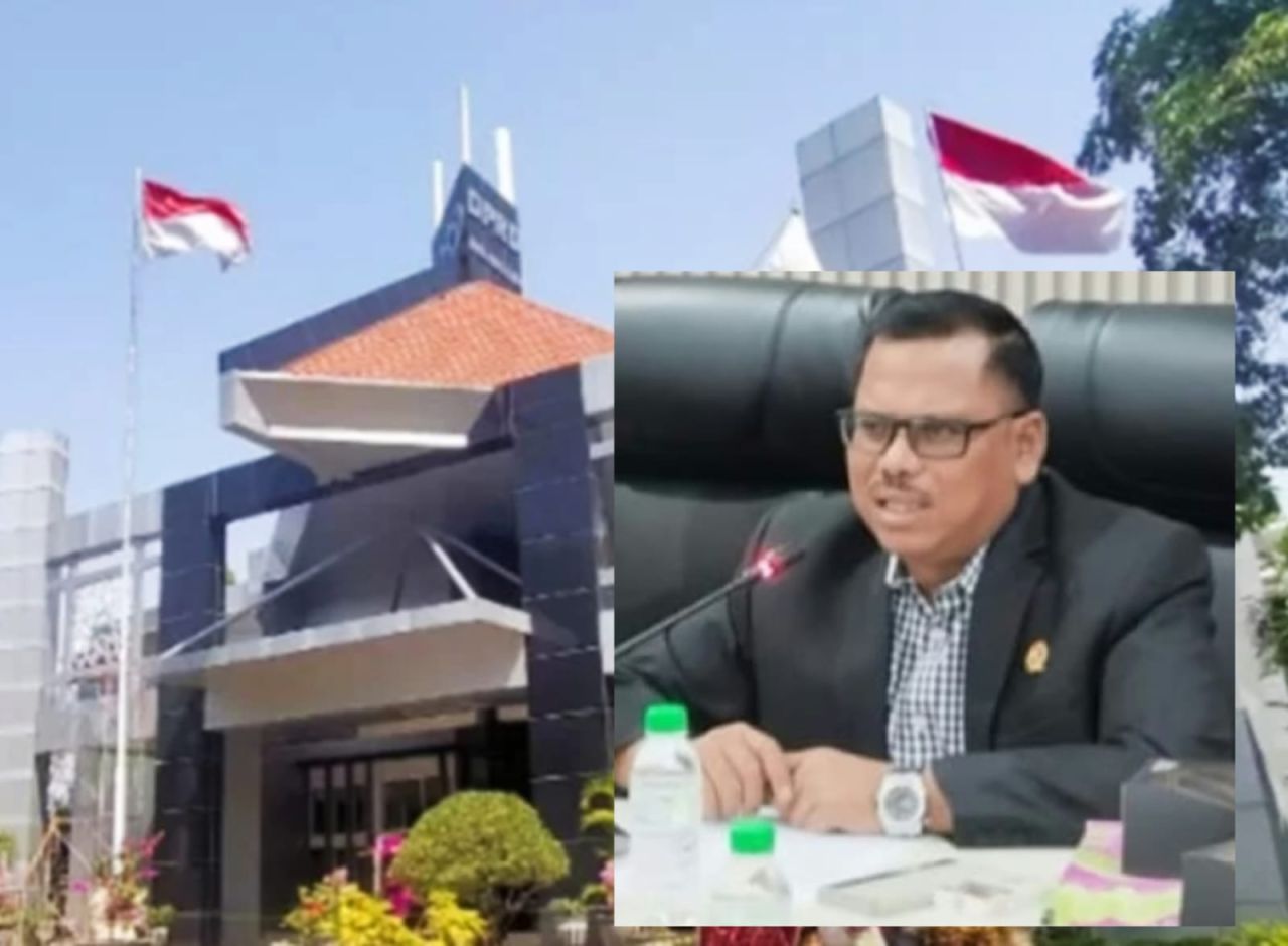 Gedung DPRD Pasuruan akan direhab. Inzet : Ketua DPRD Kabupaten Pasuruan, Samsul Hidayat