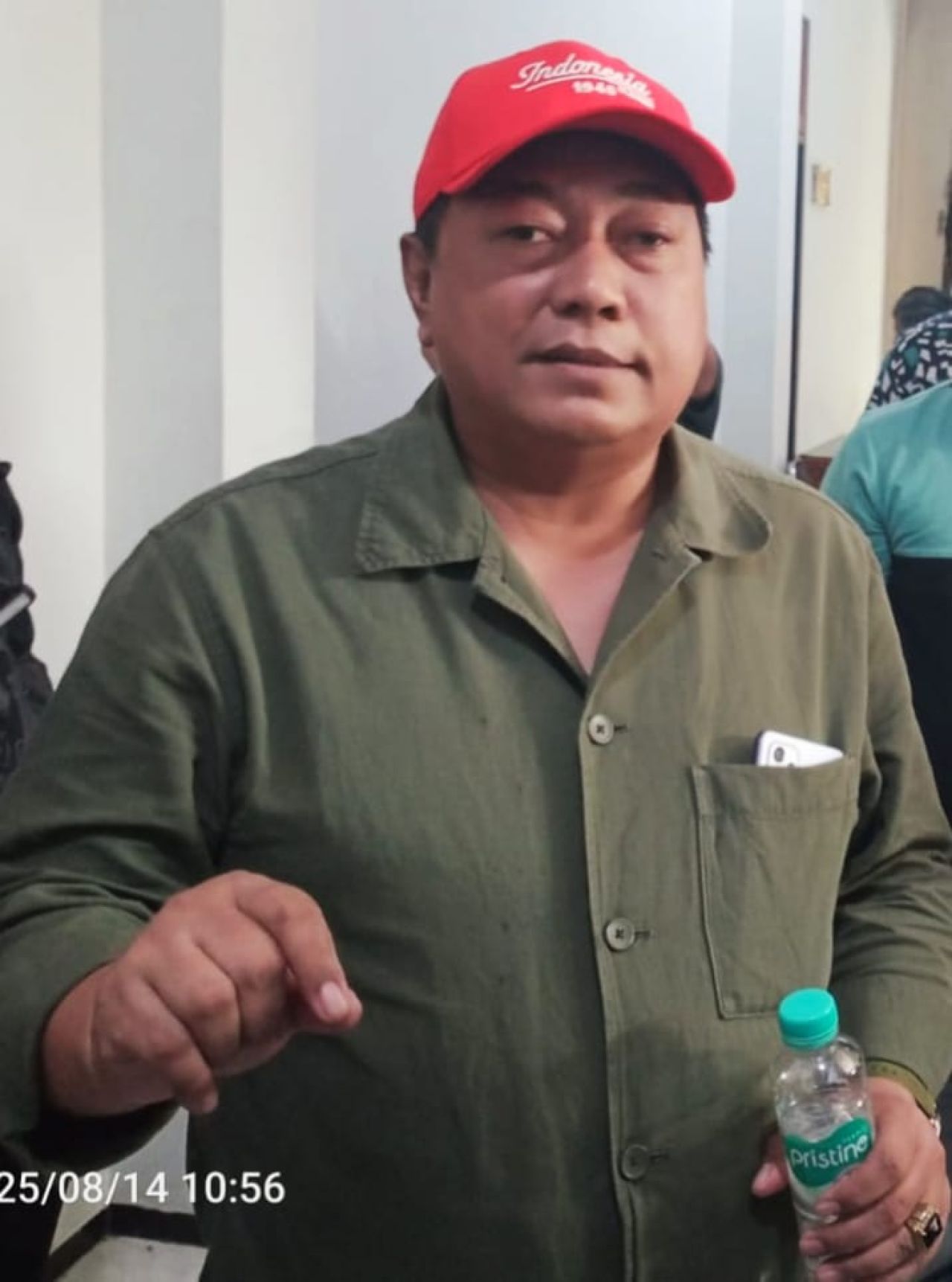 Ismail Makky Ketua FORMAT usai menggelar audensi dengan Polres Pasuruan terkait peredaran miras