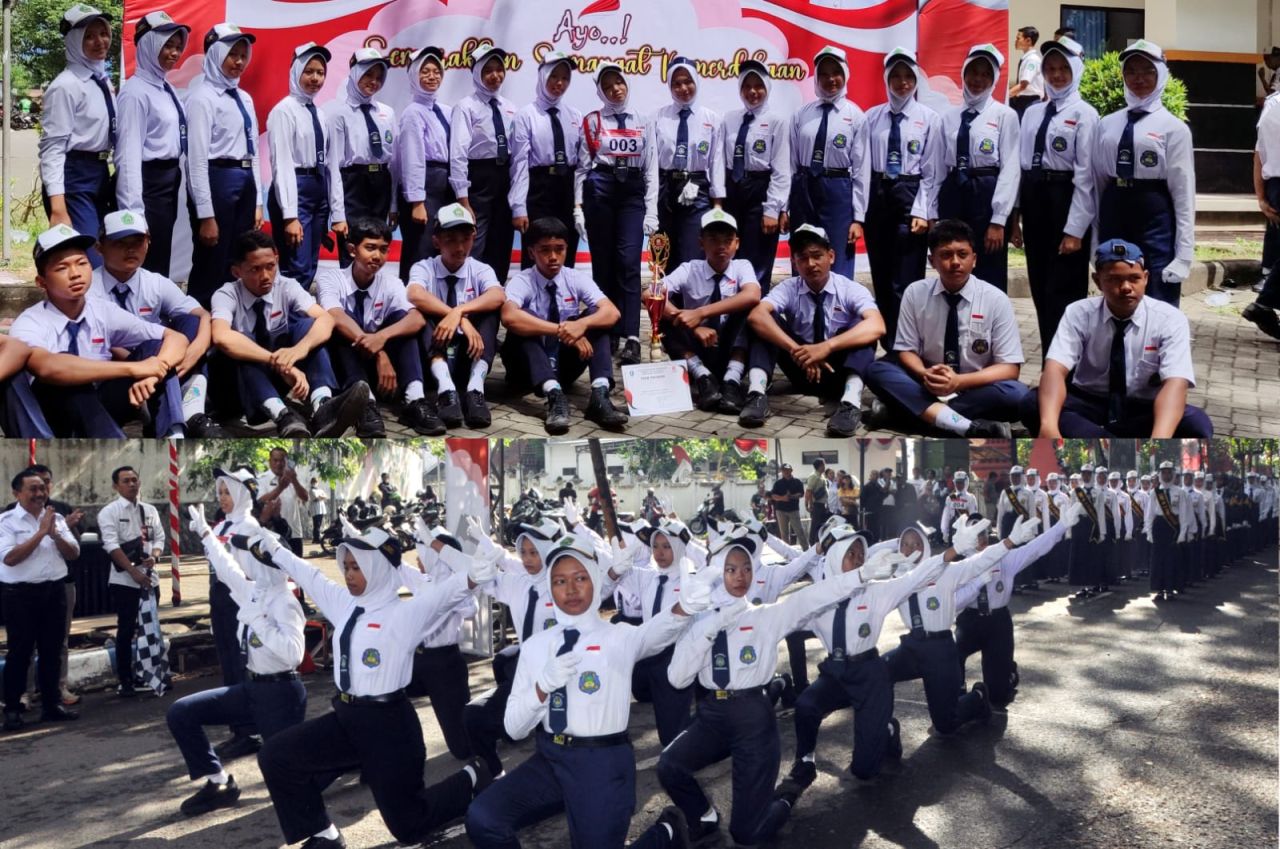 MTsN 2 Ponorogo Raih Juara Harapan 1 Lomba Gerak Jalan Pelajar