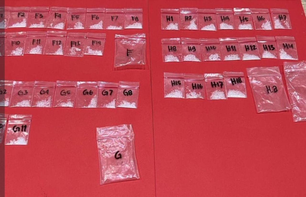 Barang bukti sabu yang berhasil disita dari tangan kedua pelaku