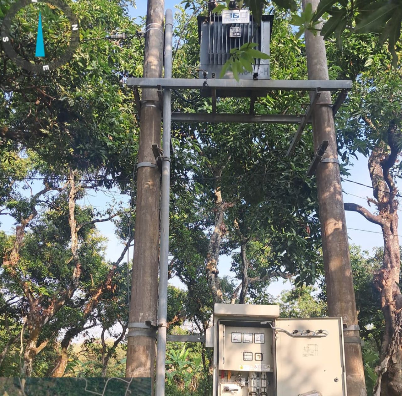 Salah satu trafo listrik milik PLN yang raib dicuri komplotan pelaku